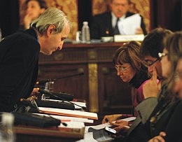 Pleno ordinario de diciembre de la Diputación de Valladolid, presidido Ramiro Ruiz Medrano