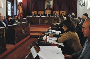Pleno ordinario de diciembre de la Diputación de Valladolid, presidido Ramiro Ruiz Medrano,