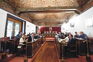 Corporación Provincial de Valladolid durante el Pleno de la Diputación del 27 de noviembre de 2009